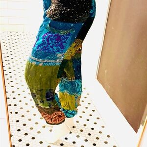 Bohemian Patchwork Harem Pants